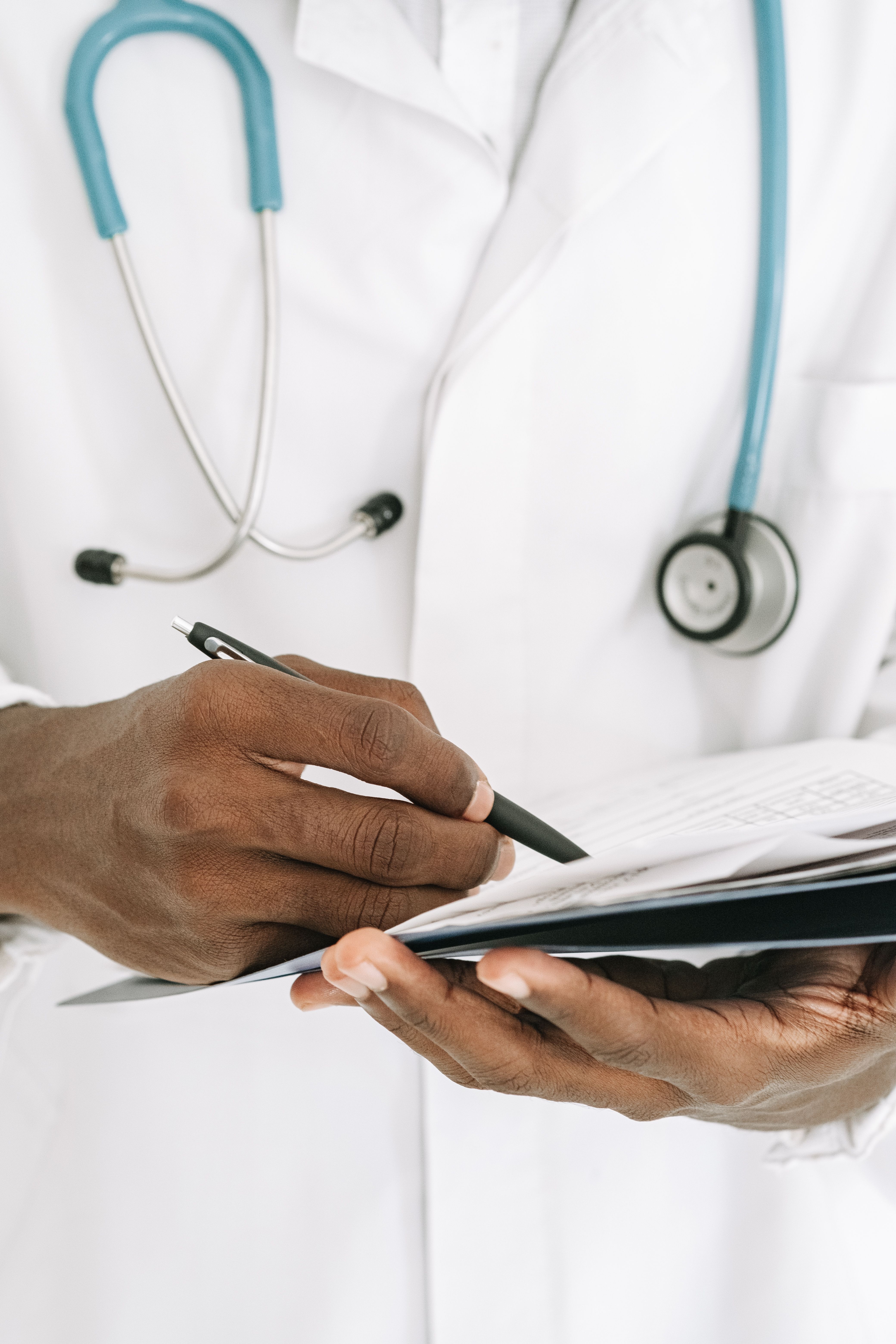 Healthcare professional caring for patient